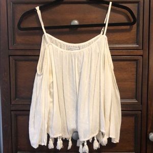 American eagle off the shoulder top